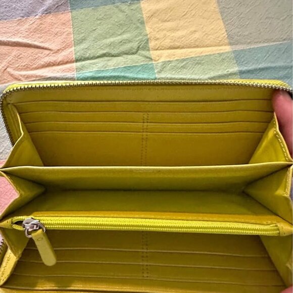 Yellow Coach Wallet - Picture 2 of 3